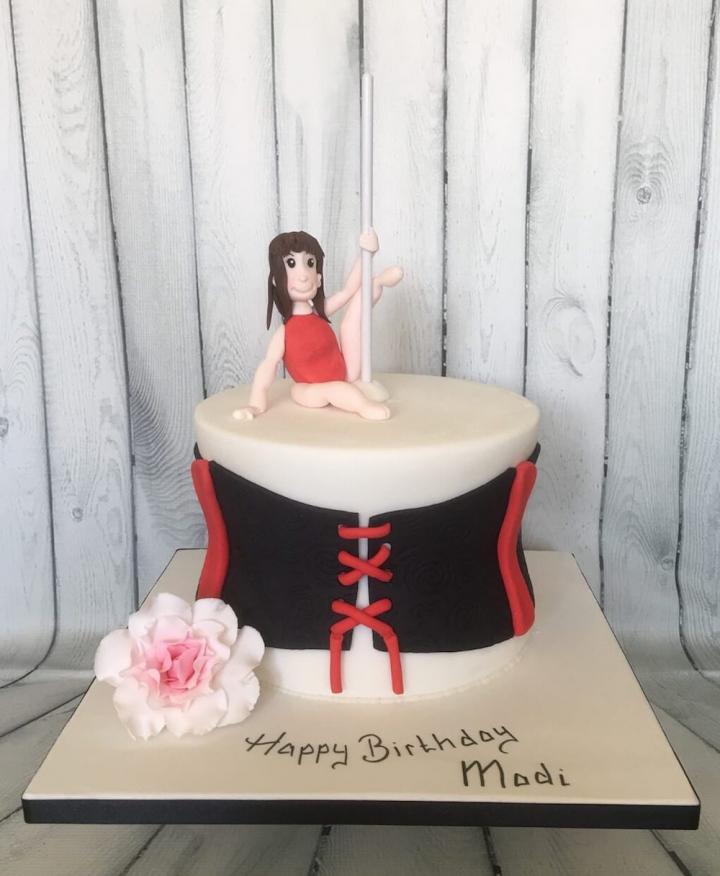 Pole Dancer Birthday Cake