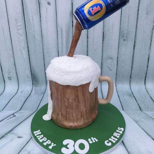 30th Birthday Cake - Beer theme