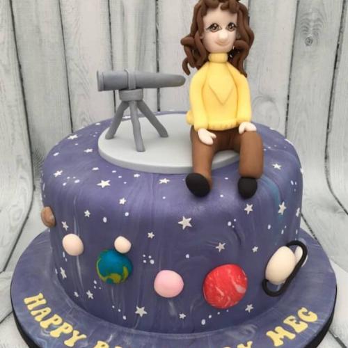 Astronomer Birthday Cake