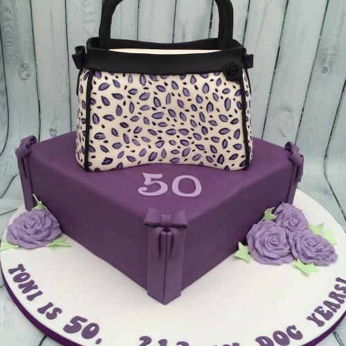 50th Birthday Handbag Cake