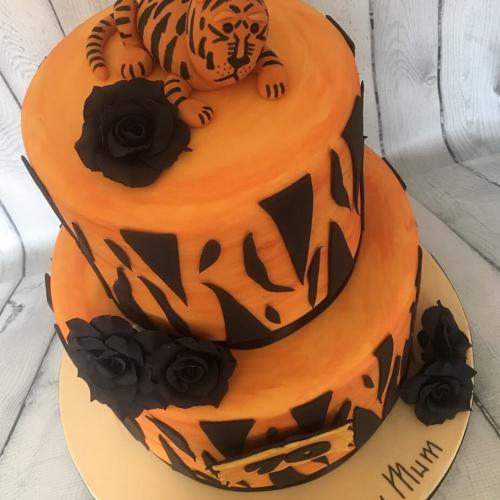 Tiger Birthday Cake for Mum