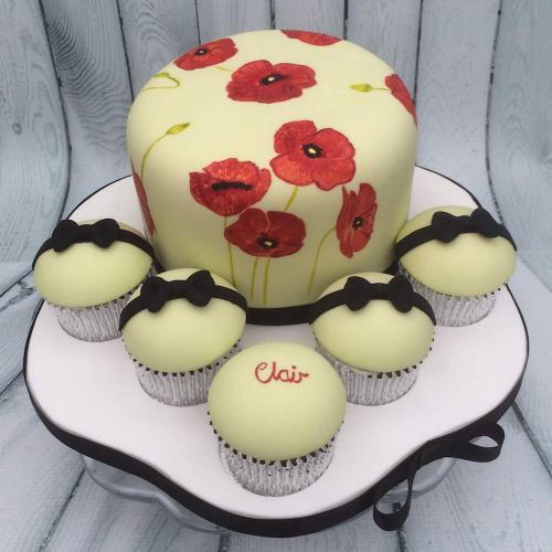 Poppy Cake and Cupcakes