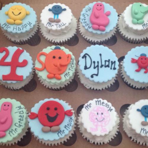 Mr Men Birthday Cupcakes