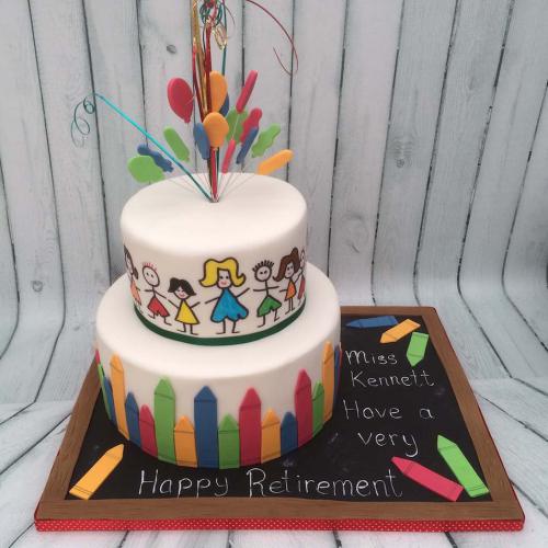 Happy Retirement Cake for a Teacher